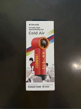 Aecooly Cold Air Portable Misting Fan - Red